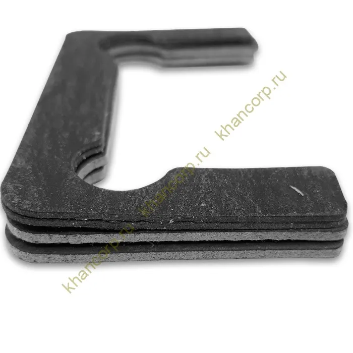 Комплект безасбестовых прокладок FDA-86 для петель с вырезом "Чебурашка", 4шт, черный