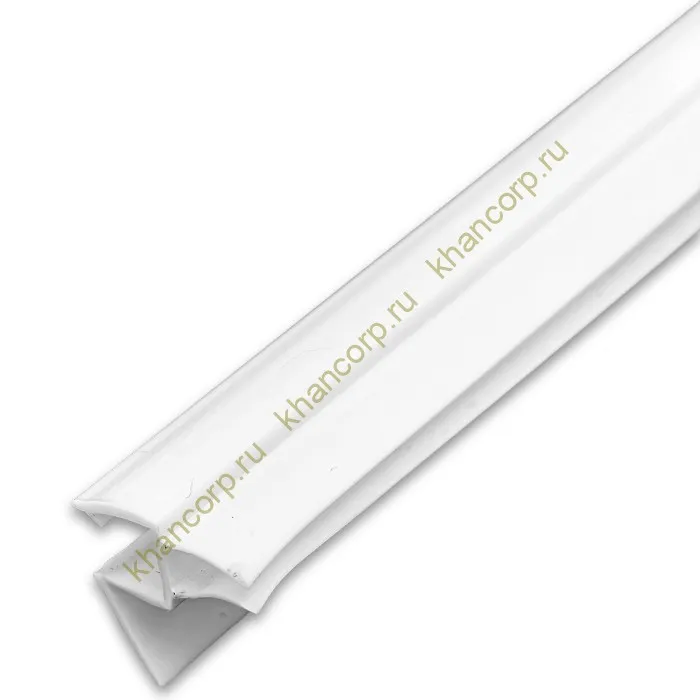 Уплотнитель ПРЕМИУМ нижний белый 1.1 м под стекло 8 мм FDPP-436.8