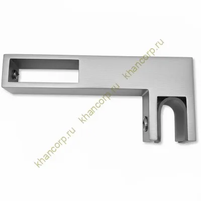 Держатель стекла FDC-35 сквозной 30х10 горизонтальный, нержавейка/матовый