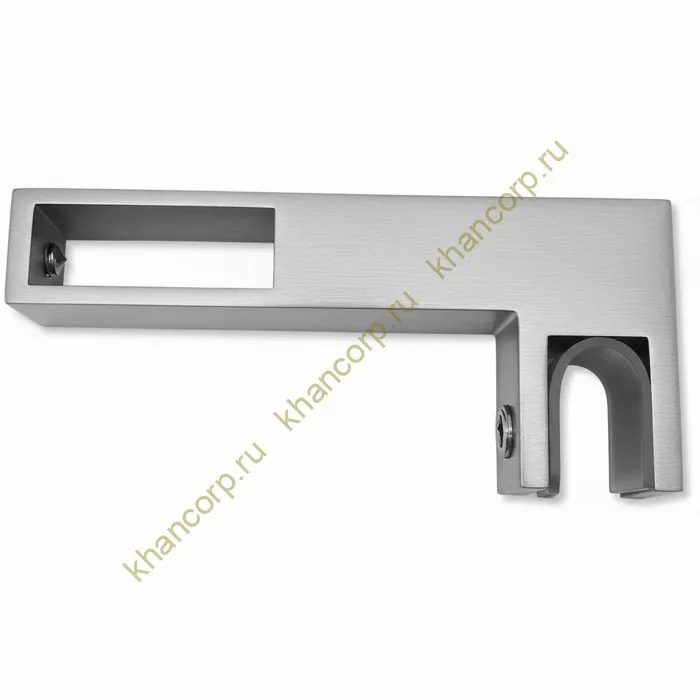 Держатель стекла FDC-35 сквозной 30х10 горизонтальный, нержавейка/матовый