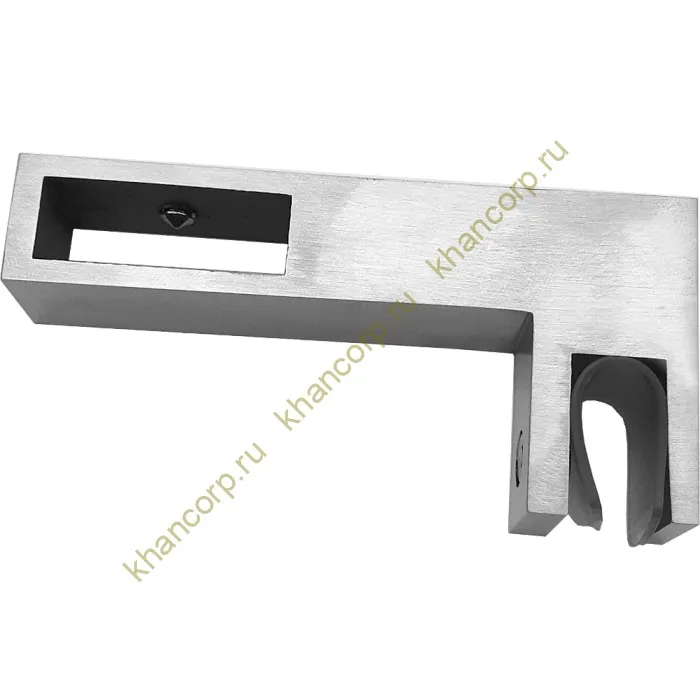 Держатель стекла FDC-35 сквозной 30х10 горизонтальный, нержавейка/матовый