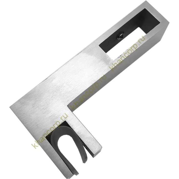 Держатель стекла FDC-35 сквозной 30х10 горизонтальный, нержавейка/матовый