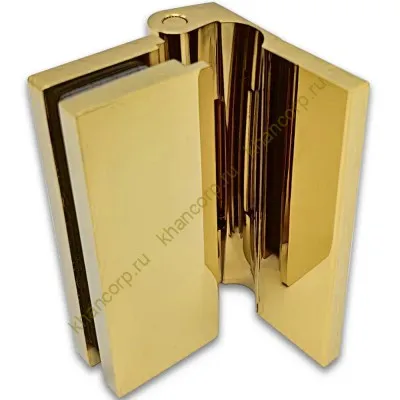 Петля Гера FDP-120 стена-стекло 90˚ открывание наружу, латунь/золото