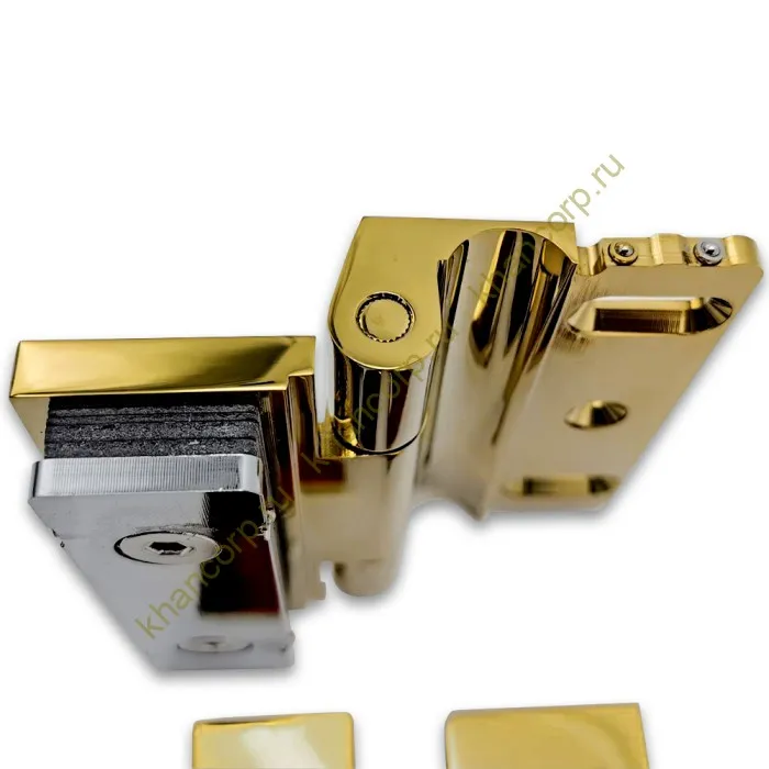 Петля Гера FDP-120 стена-стекло 90˚ открывание наружу, латунь/золото