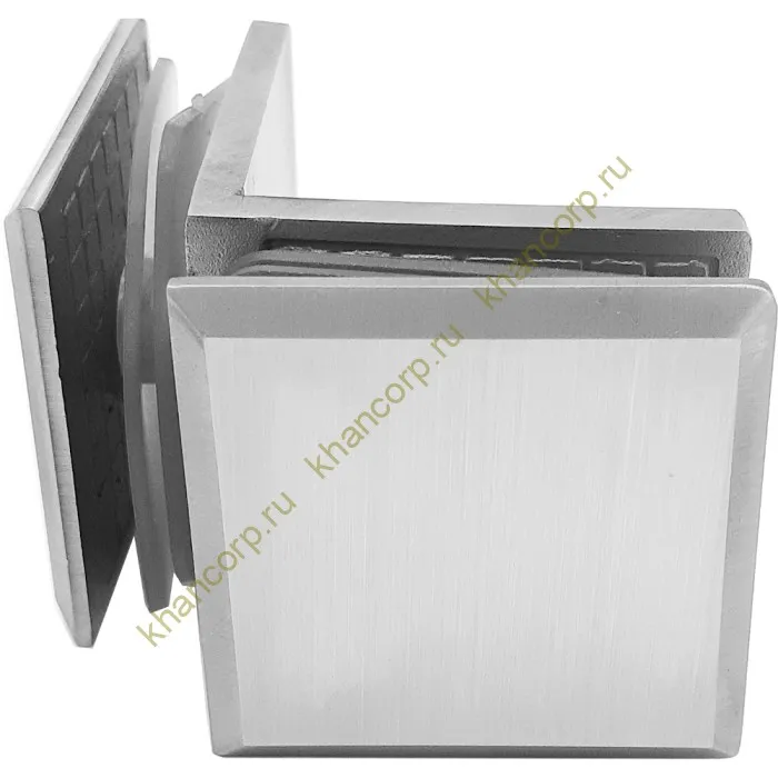 Коннектор Бета β FDK-24 стекло-стекло 90˚ нержавейка/матовый