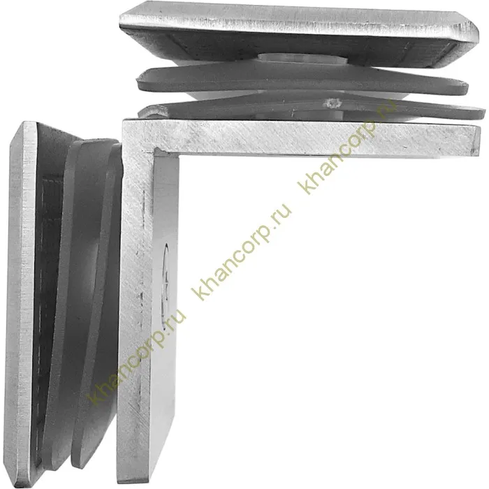 Коннектор Бета β FDK-24 стекло-стекло 90˚ нержавейка/матовый