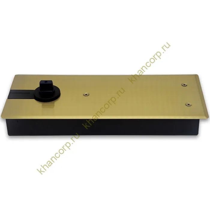 Напольный доводчик FKD-03, нагрузка от 100 до 120 кг, нержавейка/брашированное золото