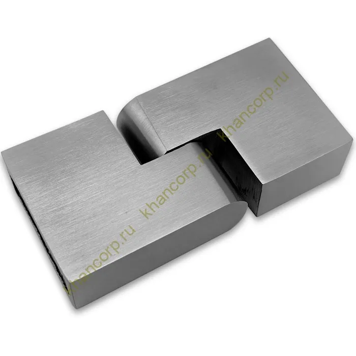 Соединитель FDC-37 трубы 30х10 вертикальный 90°-180°, нержавейка/матовый