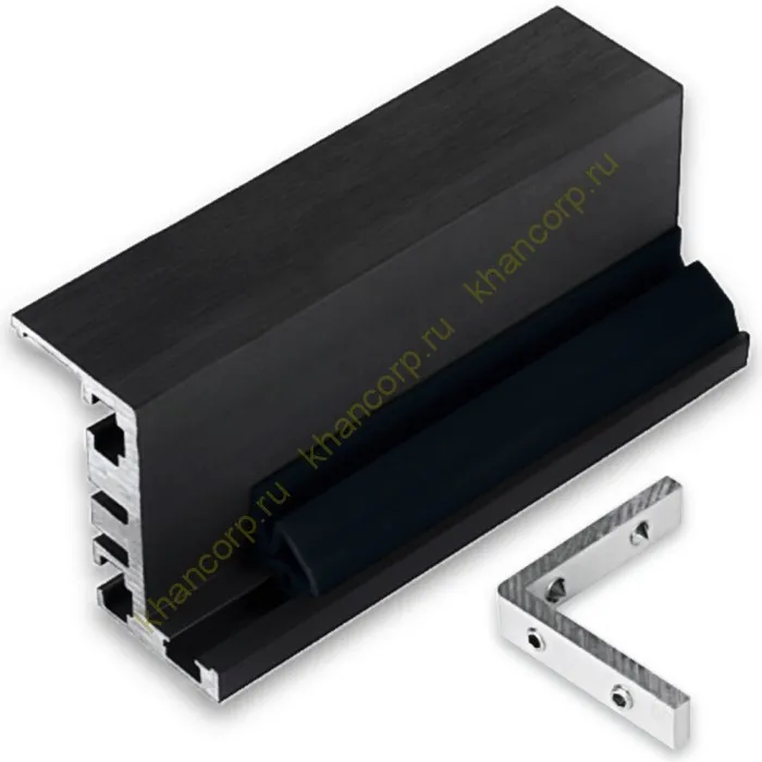 Комплект дверной коробки FDM-61, Z-образный, алюминий/черный