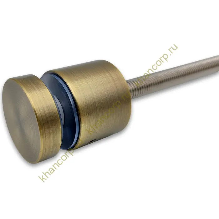 Стеклодержатель FKK-42.1, 10х30 мм Ø40 мм М12x1.75 для стекла, нержавейка/бронза