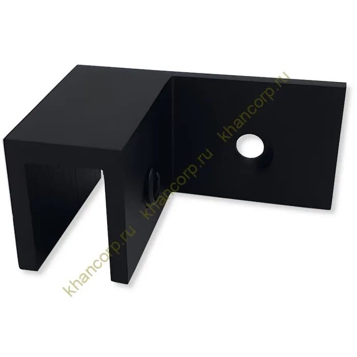 Коннектор Орион FDK-50L левый верхний стена-стекло 90˚ латунь/черный