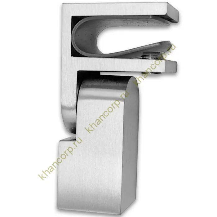 Держатель стекла FDC-50, 15х15 торцевой 0°-180°, нержавейка/матовый