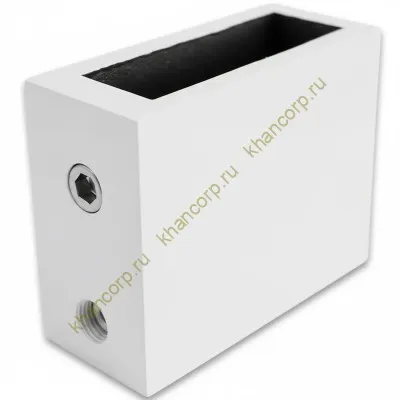 Крепление FDC-30 трубы 30х10 к стене, нержавейка/белый