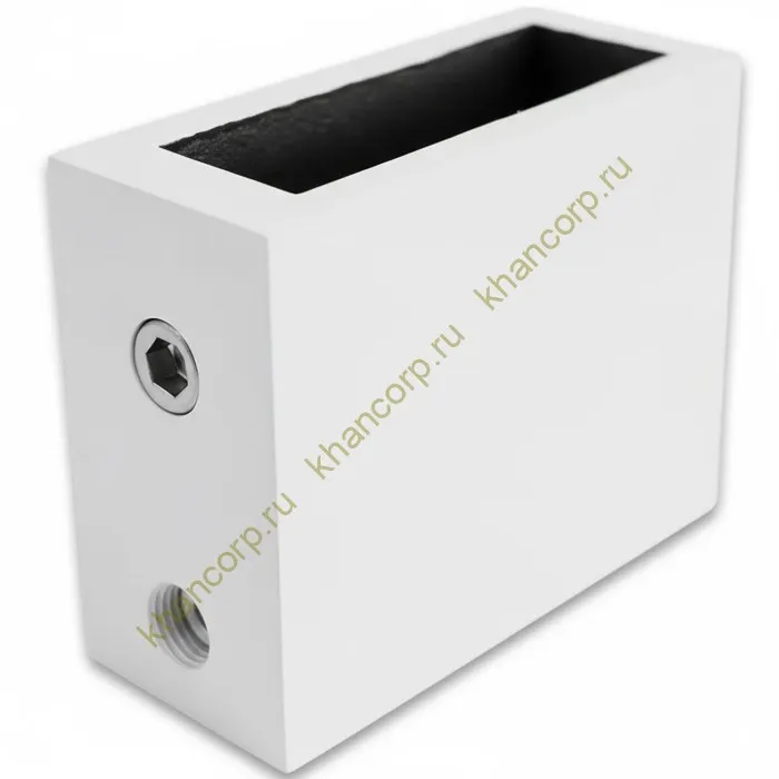 Крепление FDC-30 трубы 30х10 к стене, нержавейка/белый