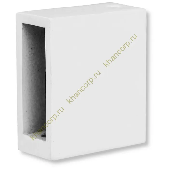 Крепление FDC-30 трубы 30х10 к стене, нержавейка/белый