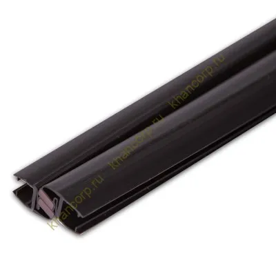 Уплотнитель магнитный ПРЕМИУМ регулируемый черный 2.2 м под стекло 8 мм FDPP-504.8