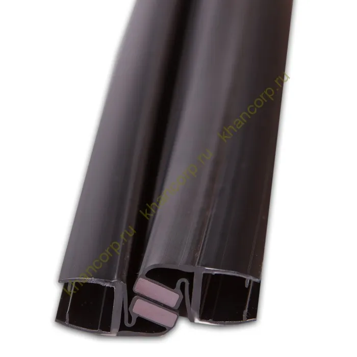 Уплотнитель магнитный ПРЕМИУМ регулируемый черный 2.2 м под стекло 8 мм FDPP-504.8