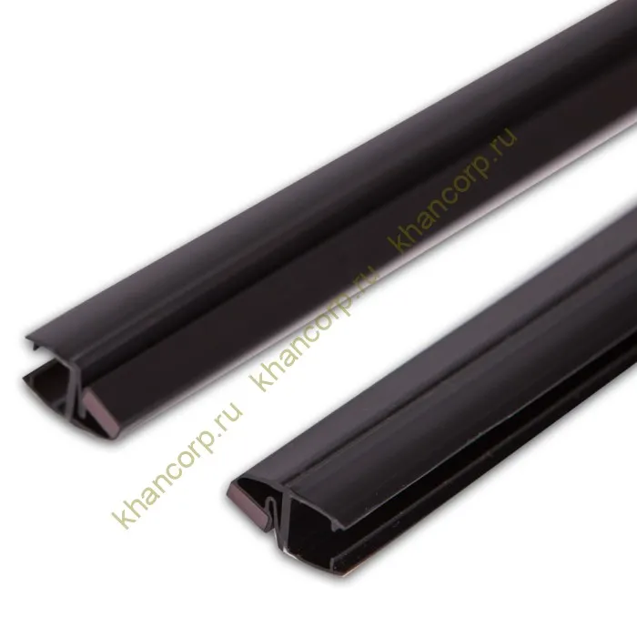 Уплотнитель магнитный ПРЕМИУМ регулируемый черный 2.2 м под стекло 8 мм FDPP-504.8