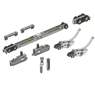 Механизм FDS-19.2.1S, 1-ой двери для синхронизированной раздвижной системы Диона FDS-19