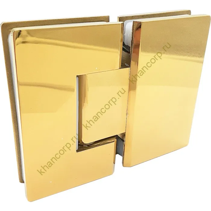 Петля Альфа α FDP-12 стекло-стекло 180˚ нержавейка/золото