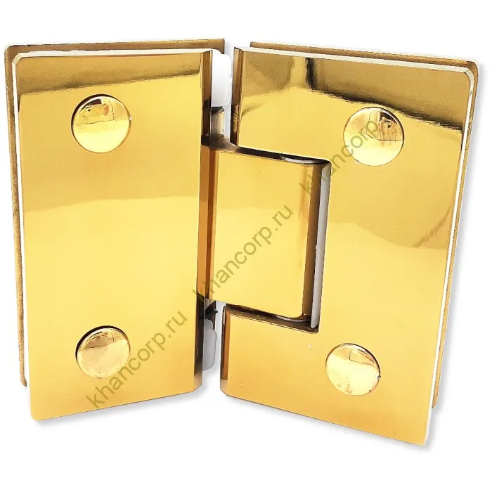 Петля Альфа α FDP-14 стекло-стекло 135˚ нержавейка/золото