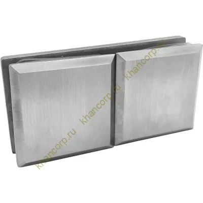 Коннектор Бета β FDK-26 стекло-стекло 180˚ нержавейка/матовый