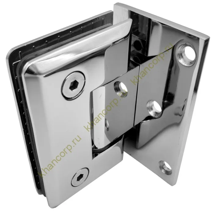 Петля Бета β FDP-20 стена-стекло с боковым креплением, цинк/хром