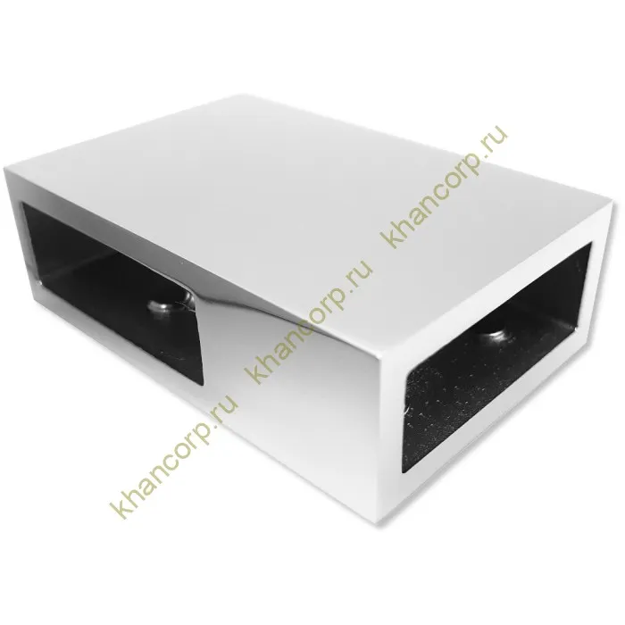 Держатель труба-труба FDC-40, 30х10 горизонтальный, нержавейка/полированный