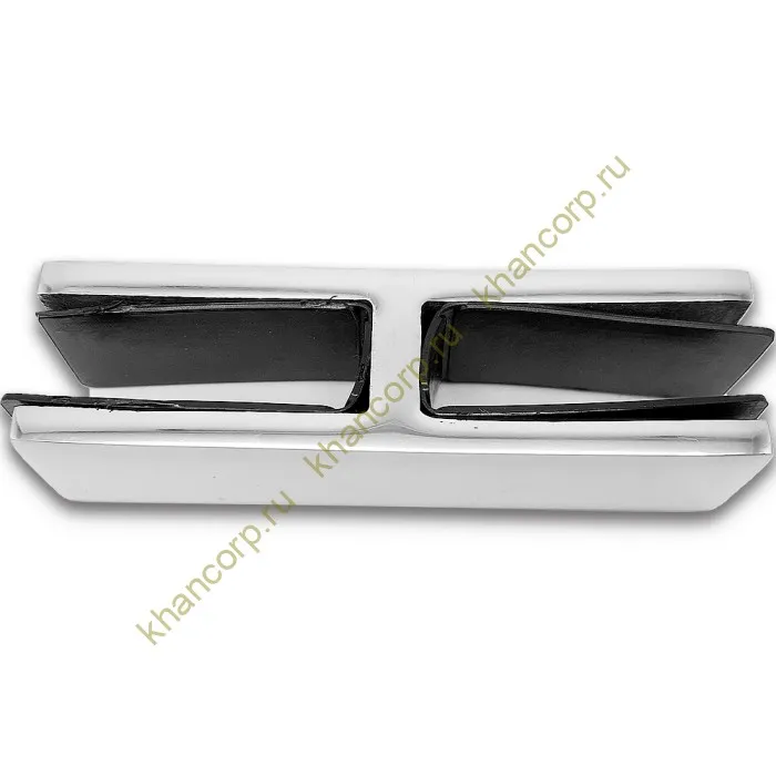 Крепление стекла FKK-201, 88х26 мм стекло-стекло 180°, нержавейка/полированный