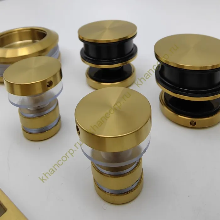 Раздвижная система Альфа FDS-1, нержавейка/брашированное золото