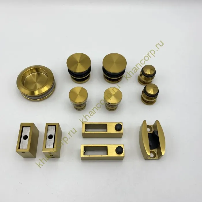 Раздвижная система Альфа FDS-1, нержавейка/брашированное золото