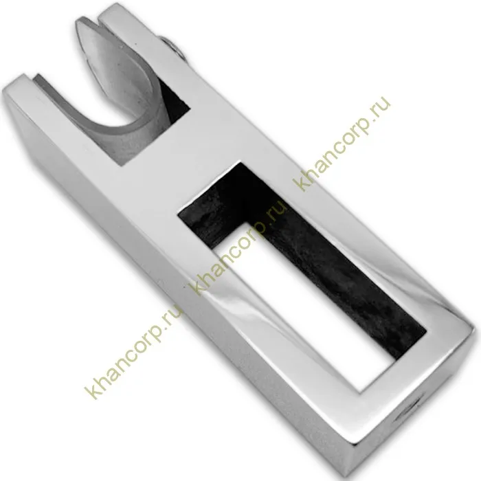 Держатель стекла FDC-31 сквозной 30х10 вертикальный, нержавейка/полированный