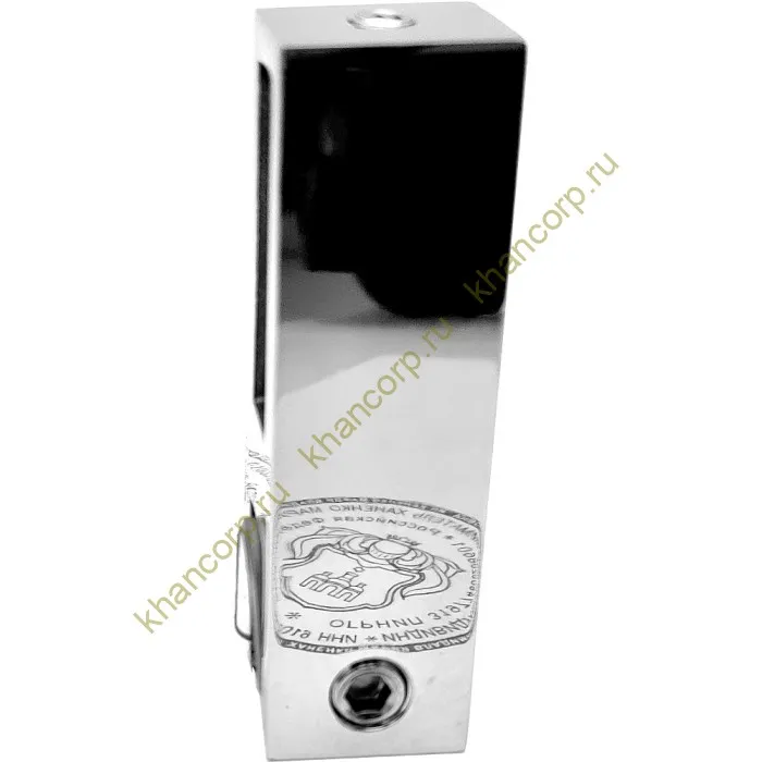 Держатель стекла FDC-31 сквозной 30х10 вертикальный, нержавейка/полированный