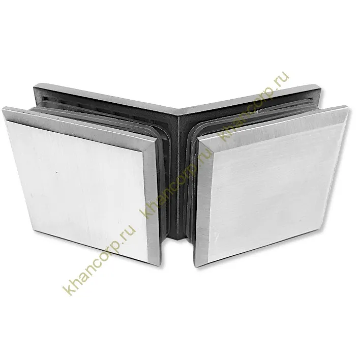 Коннектор Бета β FDK-28 стекло-стекло 135˚ нержавейка/матовый