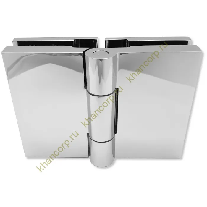 Петля Майя FDP-171 стекло-стекло 180˚, латунь/хром