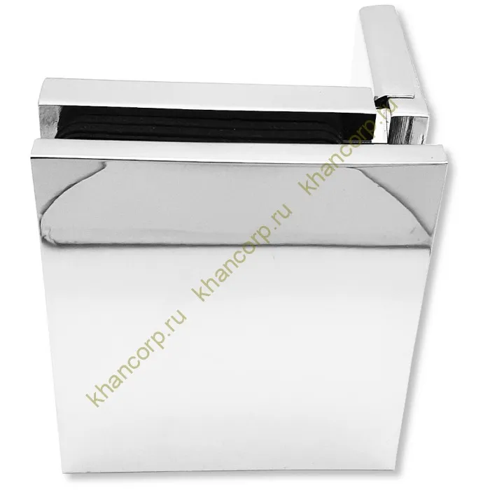 Коннектор Пегас FDK-105, 56х50 мм стена-стекло 90° латунь/хром