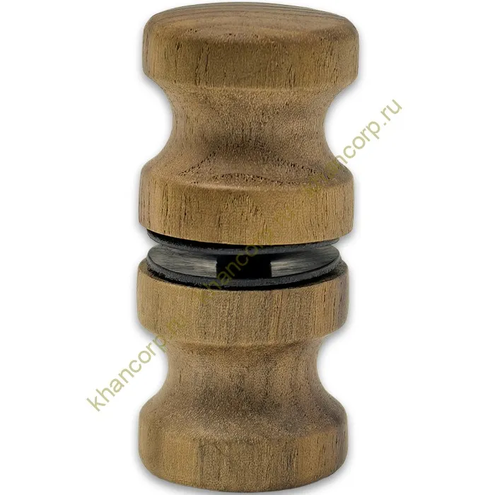 Ручка кноб FDR-46 для саун, орех/бесцветный