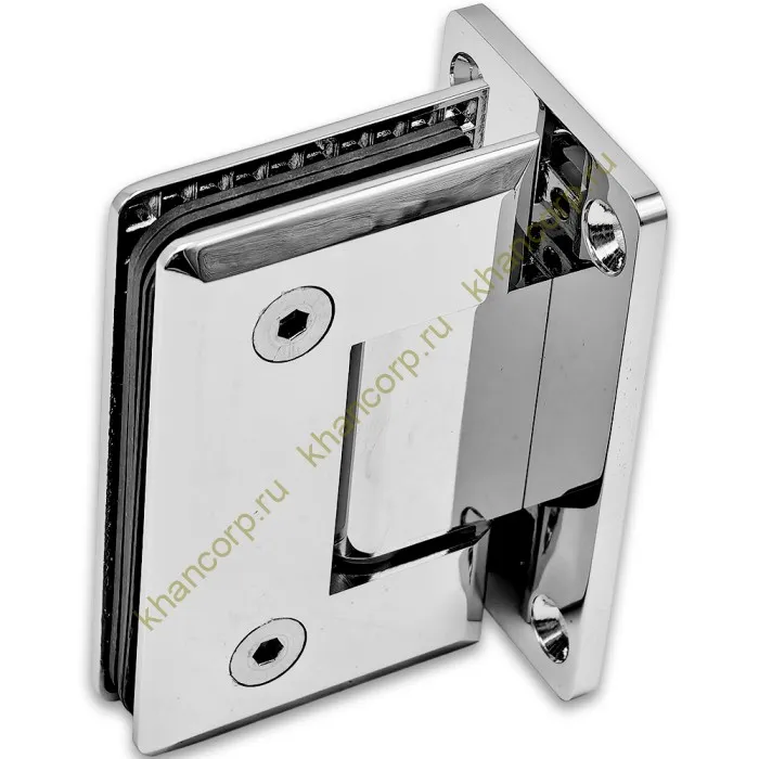 Петля Бета β FDP-21 стена-стекло центральное крепление, латунь/хром