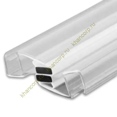 Уплотнитель магнитный ПРЕМИУМ для раздвижных дверей, прозрачный, белый магнит 2.5 м под стекло 8 мм FDPP-516.8