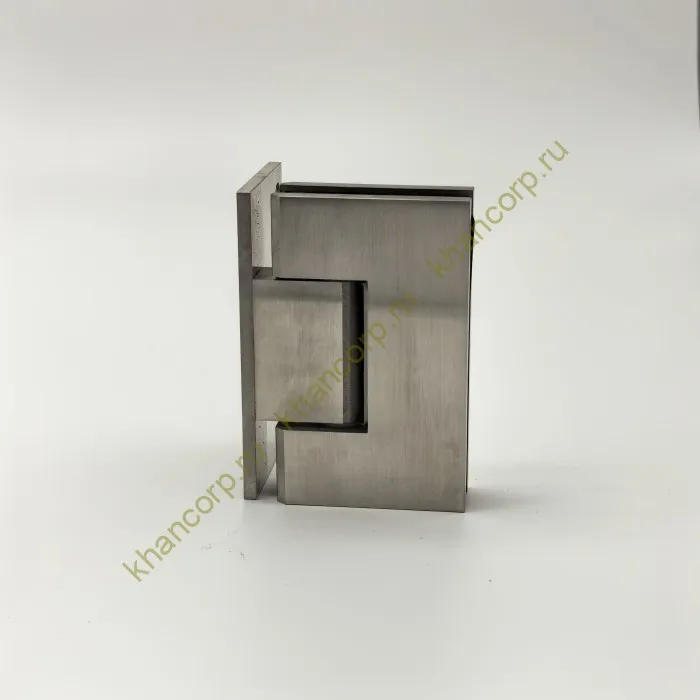 Петля Альфа α FDP-10 стена-стекло с боковым креплением, нержавейка/матовый