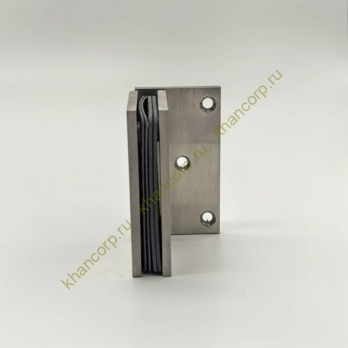 Петля Альфа α FDP-10 стена-стекло с боковым креплением, нержавейка/матовый