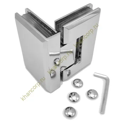 Петля Бета β FDP-23 стекло-стекло 90˚, цинк/хром