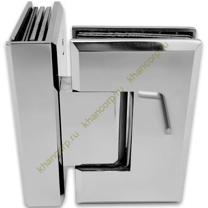 Петля Бета β FDP-23 стекло-стекло 90˚, цинк/хром