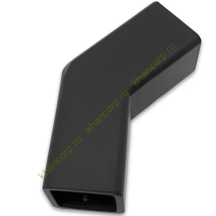 Соединитель FDC-62 трубы 15х15 угловой 135°, нержавейка/черный