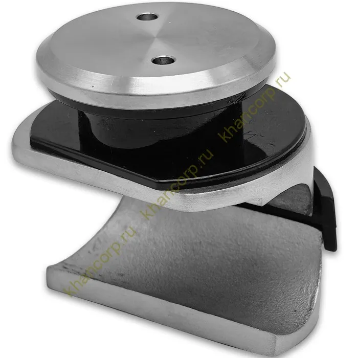 Крепление FDS-71 трубы 25мм для раздвижной системы FDS-10, к стеклу без зенковки, нержавейка/матовый