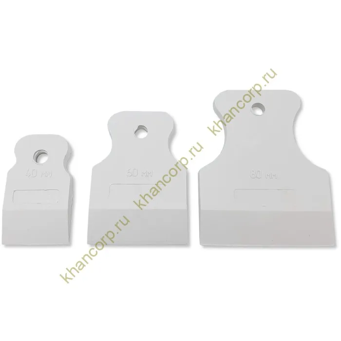 Шпатели FDA-82 для герметика, набор 3 шт, белые