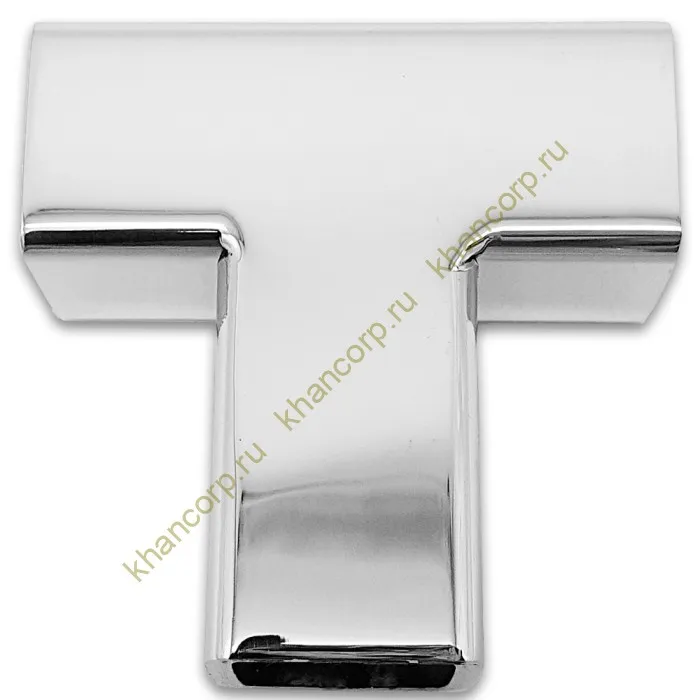 Соединитель FDC-63 трубы 15х15 Т-образный, нержавейка/полированный