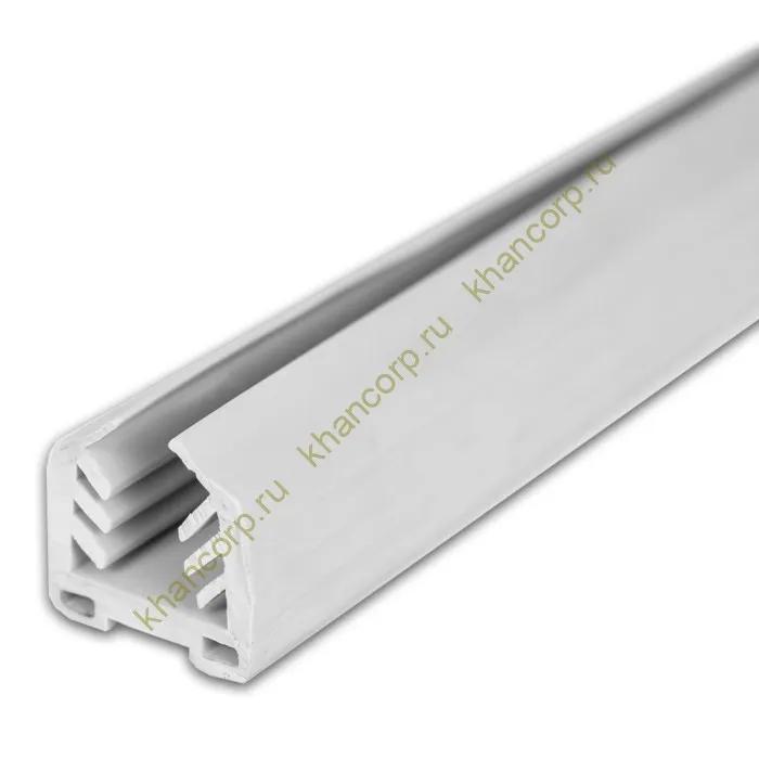 Уплотнитель FOP-202.12 в поручень 40х40 с пазом 24х24 под стекло 12 мм, 1 м, серый