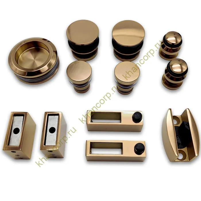 Раздвижная система Альфа FDS-1, нержавейка/розовое золото