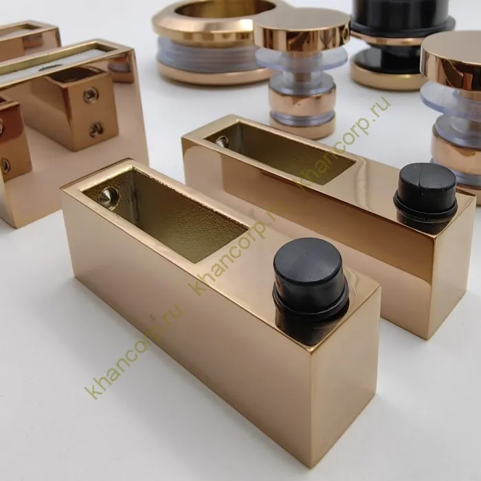 Раздвижная система Альфа FDS-1, нержавейка/розовое золото